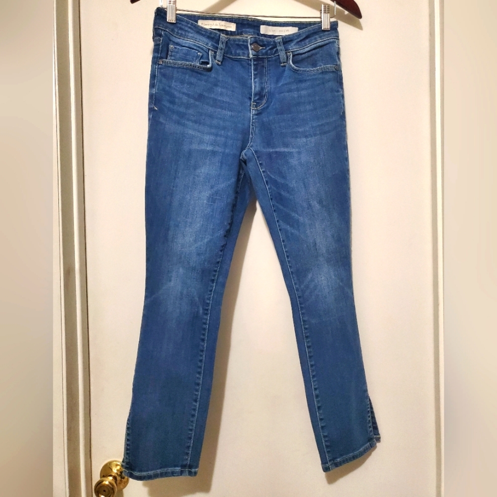 Pilcro and the Letterpress Mid-Blue Ankle Jeans